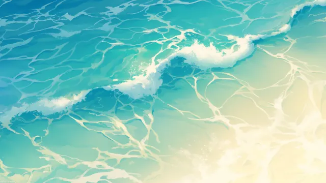 Ocean Water Art wallpaper on Pixipics