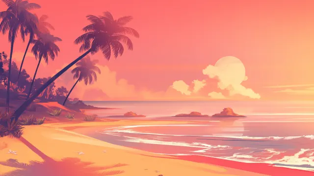Palm Beach Ocean View wallpaper on Pixipics
