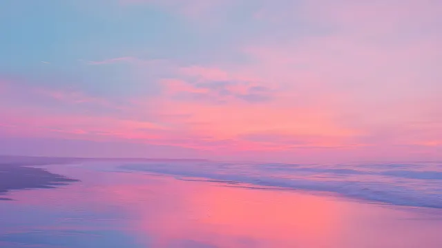 Pastel Ocean Sunset Aesthetic wallpaper on Pixipics