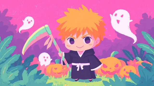 Chibi Ichigo Cute Death God Costume wallpaper on Pixipics