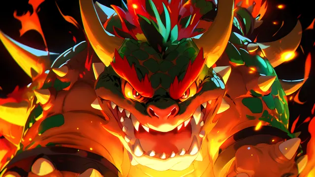 Super Mario Angry Bowser wallpaper on Pixipics