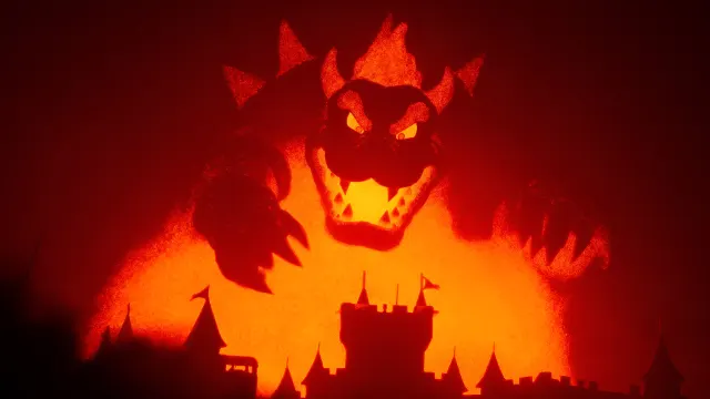 Super Mario Bowser Flaming Pumpkin Demon King wallpaper on Pixipics