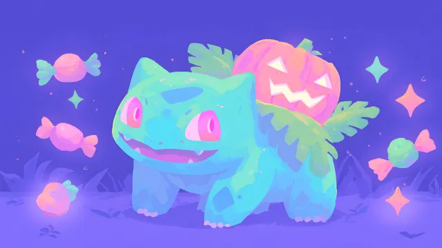Pokemon Bulbasaur Jack O Lantern Halloween wallpaper on Pixipics