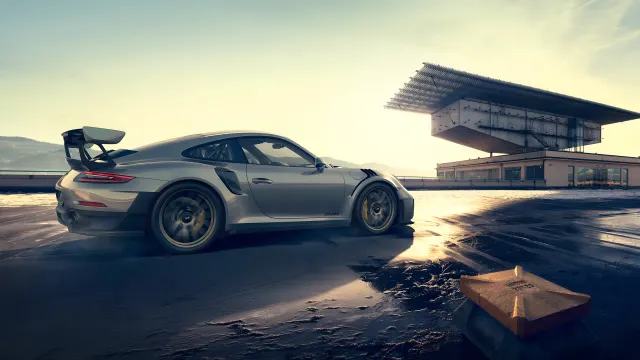Porsche 911 Gt2 Rs Drifting At Sunset wallpaper on Pixipics