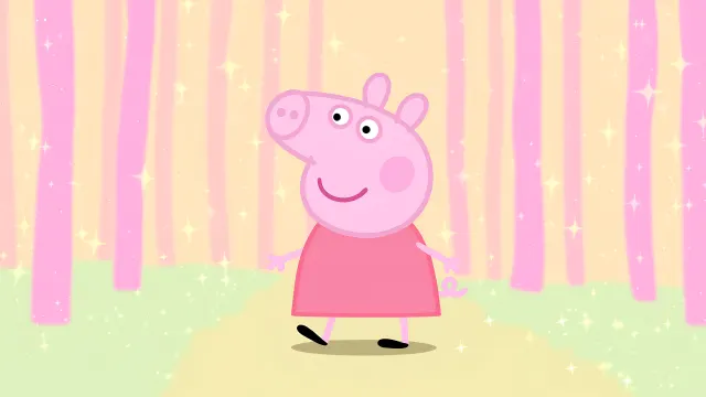 Peppa Pig Pastel Sparkle Forest wallpaper on Pixipics
