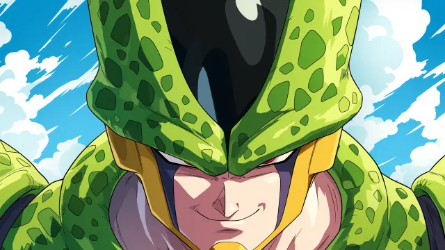 Dragon Ball Cell Villain Smirk wallpaper on Pixipics