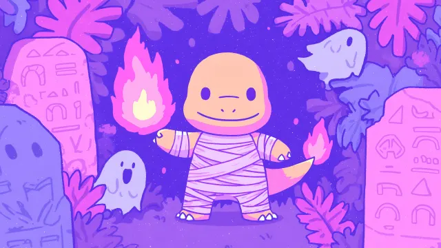 Pokemon Charmander Mummy Halloween Manga wallpaper on Pixipics