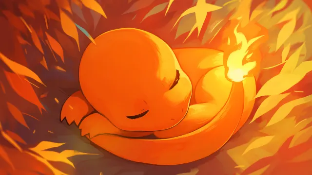 Pokemon Charmander Sleepy Flame wallpaper on Pixipics