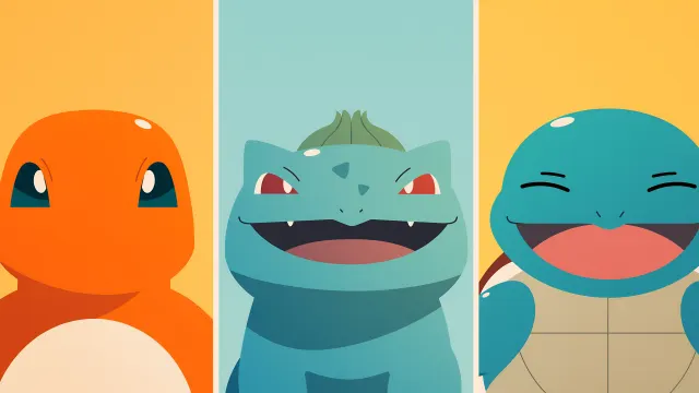 Pokemon Starters Trio wallpaper on Pixipics