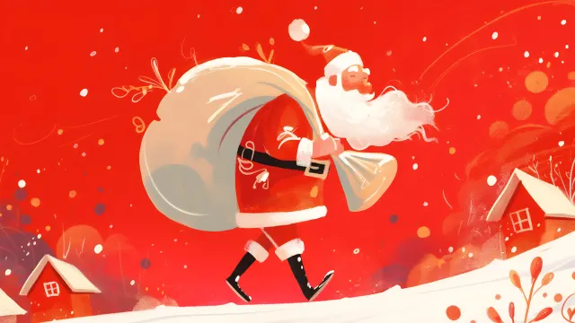 Santa Claus Christmas Delivery wallpaper on Pixipics