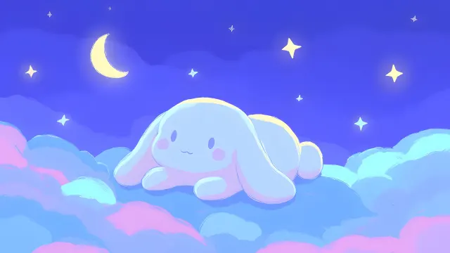 Cinnamoroll Cute Clouds Night wallpaper on Pixipics