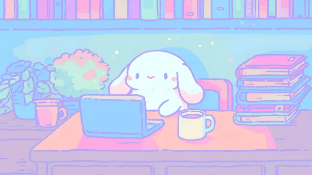 Cinnamoroll Study Session Pastel Aesthetic wallpaper on Pixipics