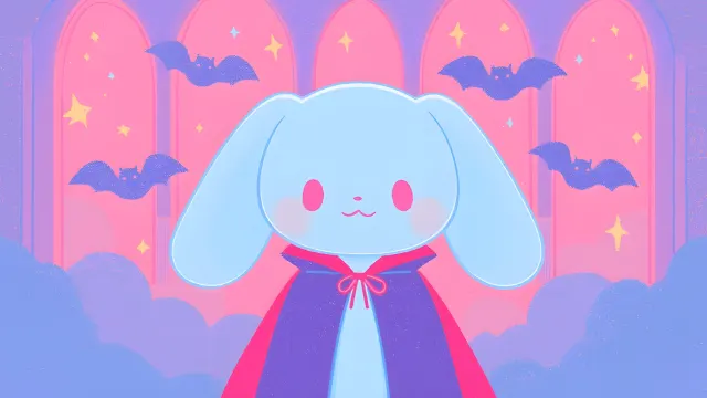 Vampire Cinnamoroll Kawaii Halloween wallpaper on Pixipics