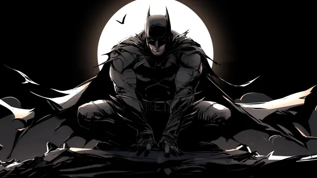 Batman Moonlight Comic Art wallpaper on Pixipics