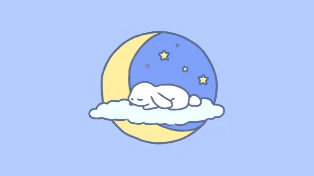 Bunny Moon Dream Aesthetic wallpaper on Pixipics