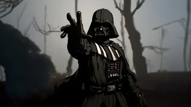 Darth Vader Force Choke Foggy Forest wallpaper on Pixipics