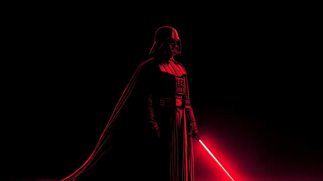 Darth Vader Red Saber Shadow wallpaper on Pixipics