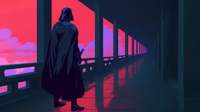 Star Wars Darth Vader Surreal Balcony wallpaper on Pixipics