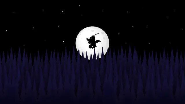 Demon Slayer Tanjiro Moonlight Silhouette wallpaper on Pixipics