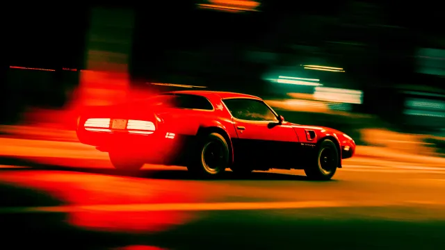 A Vintage Car On A Wet Street wallpaper from Pixipics