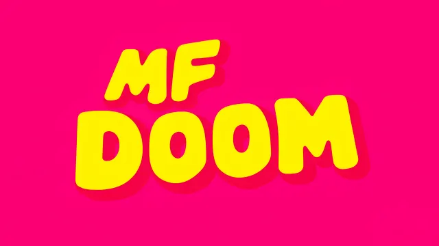 Mf Doom Logo Pink And Yellow Comic Book Aesthetic wallpaper on Pixipics