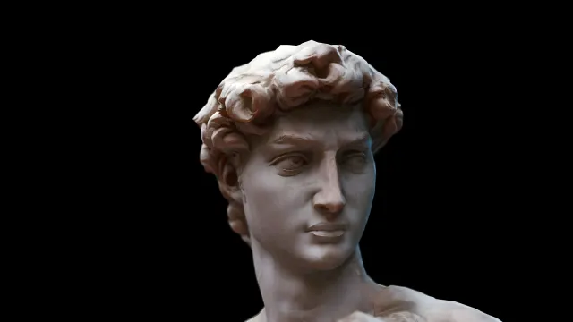 Michelangelos David Classic Sculpture Head wallpaper on Pixipics