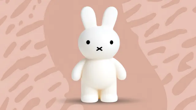 Miffy Bunny Cute Plastic Toy Pink Aesthetic Simple wallpaper on Pixipics