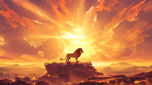 Mufasa Pride Rock Lion King wallpaper on Pixipics