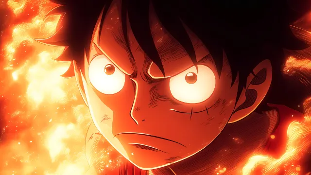 One Piece Luffy Gear Second Flame Eyes wallpaper on Pixipics