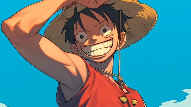 One Piece Luffy With A Wide Grin wallpaper on Pixipics
