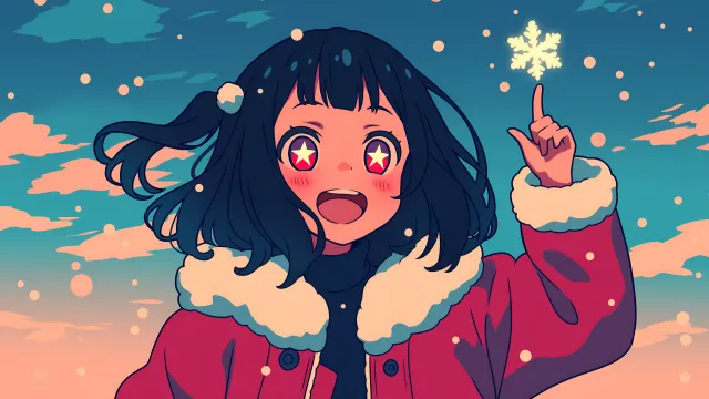 Oshi No Ko Ai Starlight Christmas wallpaper on Pixipics
