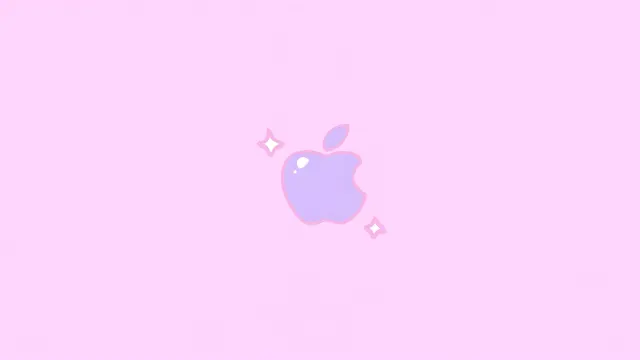 Pastel Cute Apple Logo Pink wallpaper on Pixipics
