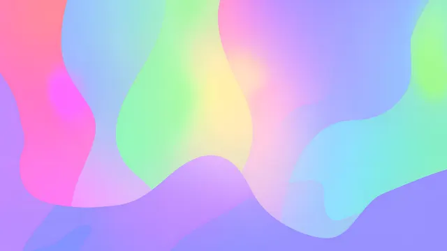 Pastel Gradient Soft Fluid Shapes wallpaper on Pixipics