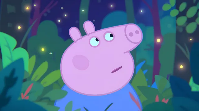 Peppa Pig Looking Up In The Forest Pastel Colors wallpaper on Pixipics