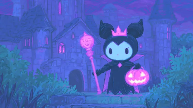 Sanrio Kuromi Gothic Vampire Queen Castle wallpaper on Pixipics