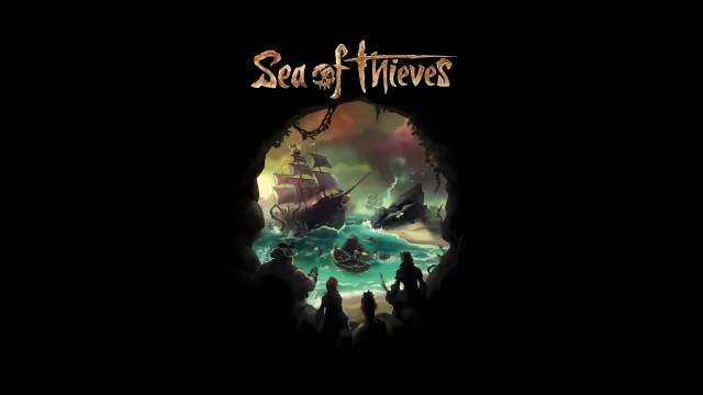 Sea Of Thieves Title Screen View Through Cave Opening wallpaper on Pixipics
