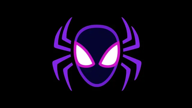 Spider Gwen Purple Glow Mask wallpaper on Pixipics