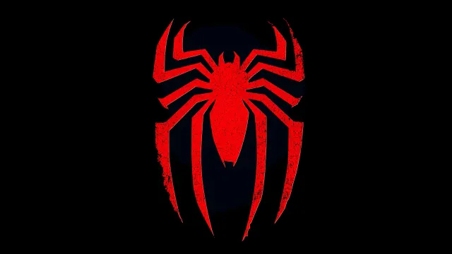Spiderman Aesthetic Logo Red Spider On Black wallpaper on Pixipics