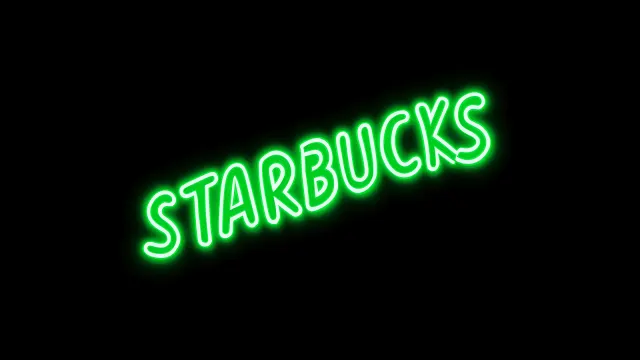 Starbucks Neon Green Sign Dark wallpaper on Pixipics