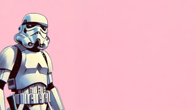 Stormtrooper On Pink Background Pop Art wallpaper on Pixipics