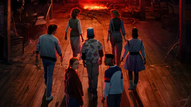 Stranger Things Upside Down Portal Glowing wallpaper on Pixipics