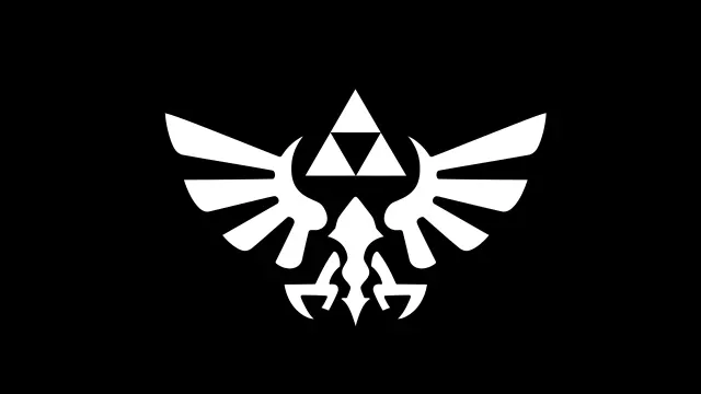 The Legend Of Zelda Logo On A Black wallpaper on Pixipics