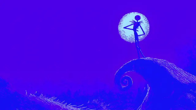 The Nightmare Before Christmas Jack In Graveyard Spooky Glow wallpaper on Pixipics