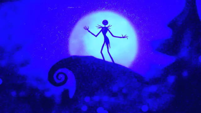 The Nightmare Before Christmas Jack Skellington Blue wallpaper on Pixipics