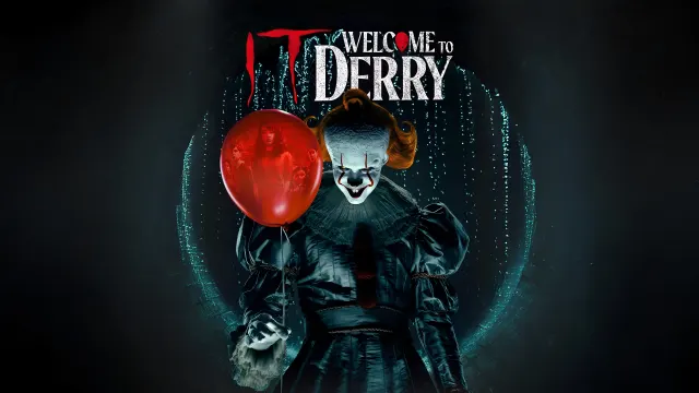 Welcome To Derry Pennywise Holds Red Balloon wallpaper on Pixipics
