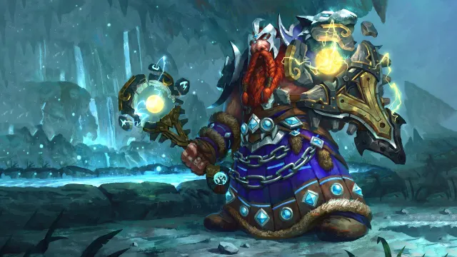 World Of Warcraft Dwarf Shaman Channelling Lightning wallpaper on Pixipics