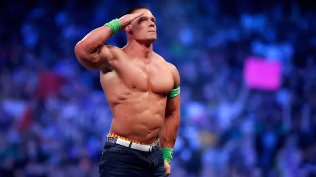 Wwe John Cena Salutes The Audience wallpaper on Pixipics