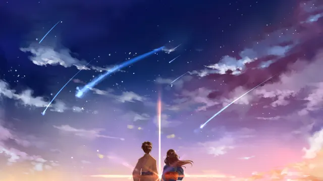 Your Name Kimi No Na Wa Shooting Stars wallpaper on Pixipics