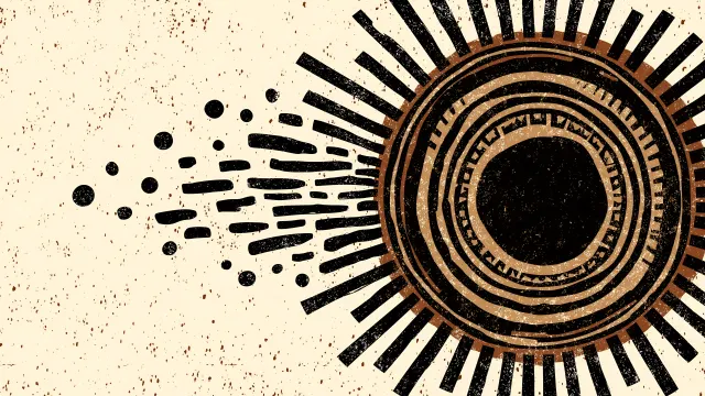 Abstract Black And Brown Sun wallpaper on Pixipics