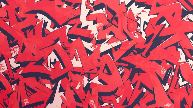 Abstract Red Blue Graffiti wallpaper on Pixipics
